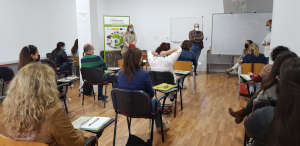 Apertura del curso Gestión de llamadas de teleasistencia Ed. 2 en Lopera. Turno de mañana